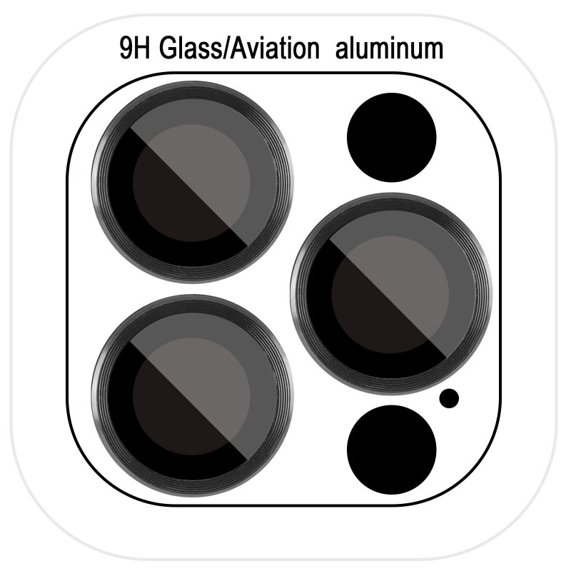 Защитное стекло Metal Classic на камеру (в упак.) для Apple iPhone 18 Pro (6.3") / 18 Pro Max (6.9") (Черный / Black)