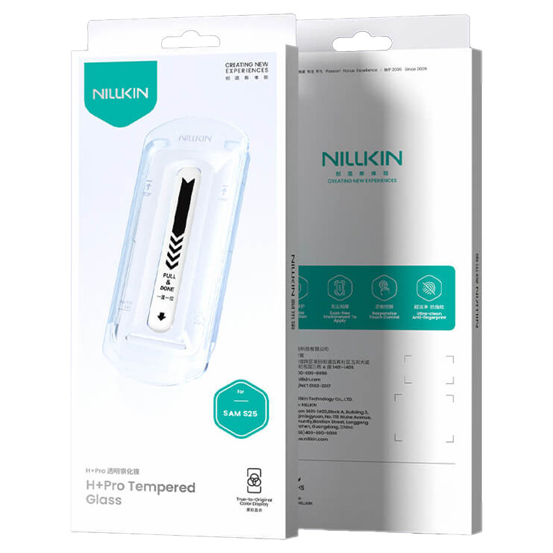 Замовити Захисне скло Nillkin (H + PRO) на Samsung Galaxy S25 Edge (+ аплікатор) (Прозорий) на vchehle.ua