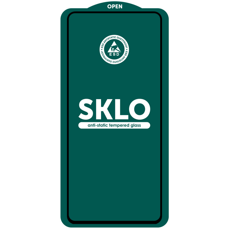 Фото Захисне скло SKLO 5D на Samsung Galaxy A36 / A37 / A56 / A57 / S25 FE / S26 FE / A27 (Чорний) на vchehle.ua