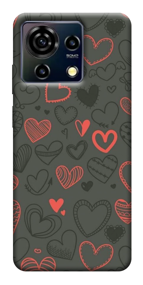 Чохол Милі серця для ZTE Blade V50 Vita