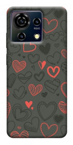 Чохол Милі серця для ZTE Blade V50 Vita