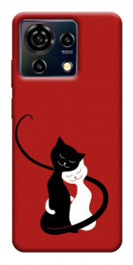 Чохол Закохані коти для ZTE Blade V50 Vita