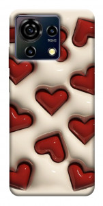 Чохол Випуклі серця для ZTE Blade V50 Vita