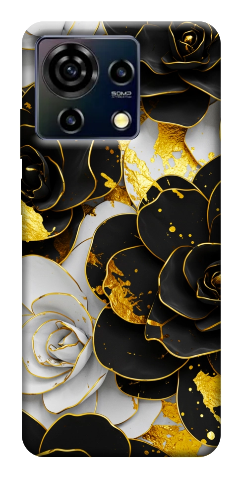 Чохол Flower black-white для ZTE Blade V50 Vita