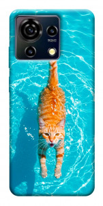 Чохол Cat swimming для ZTE Blade V50 Vita