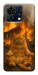 Чехол Burning cat для ZTE Blade V50 Vita
