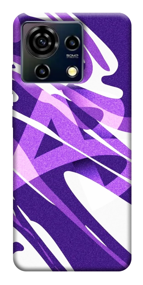 Чехол Purple Abstract для ZTE Blade V50 Vita
