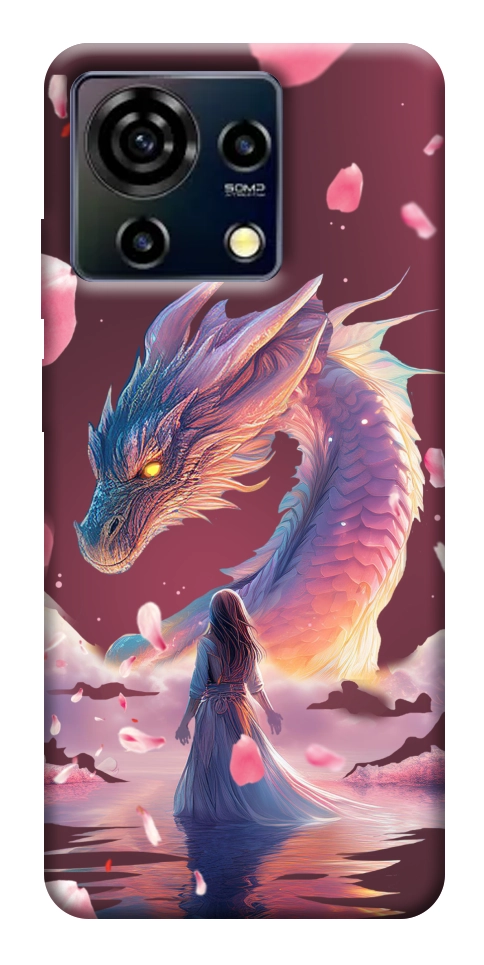 Чохол Girl and dragon для ZTE Blade V50 Vita