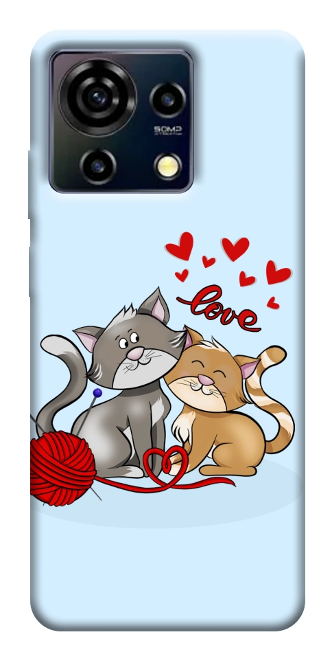 Чехол Два кота Love для ZTE Blade V50 Vita