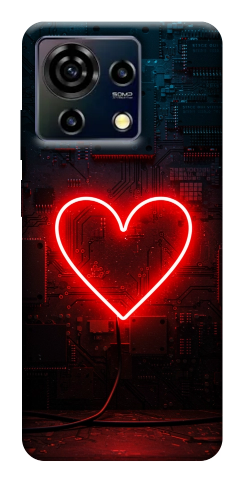 Чехол Яркое сердце для ZTE Blade V50 Vita