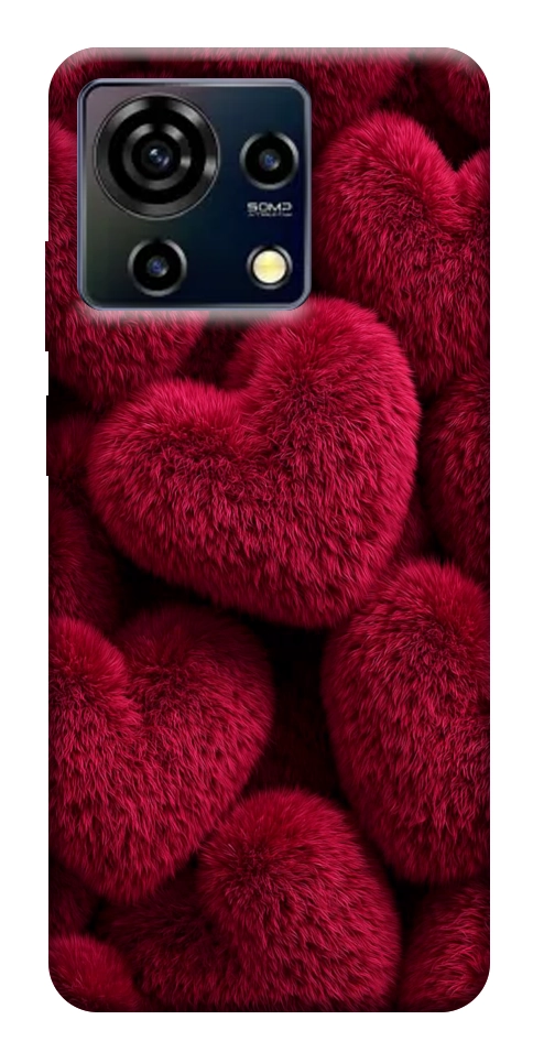 Чохол Fluffy hearts для ZTE Blade V50 Vita