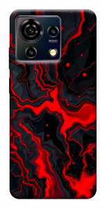 Чохол Black red marble для ZTE Blade V50 Vita