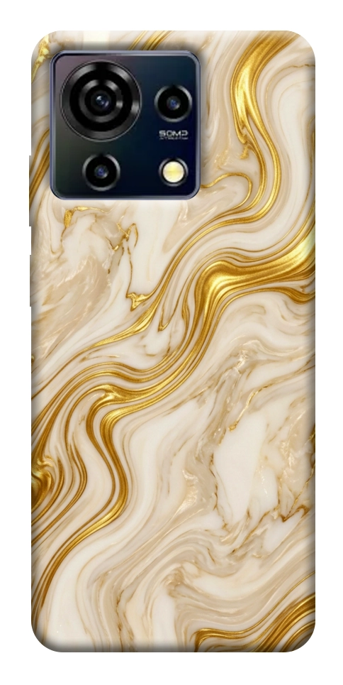 Чохол Liquid gold marble для ZTE Blade V50 Vita