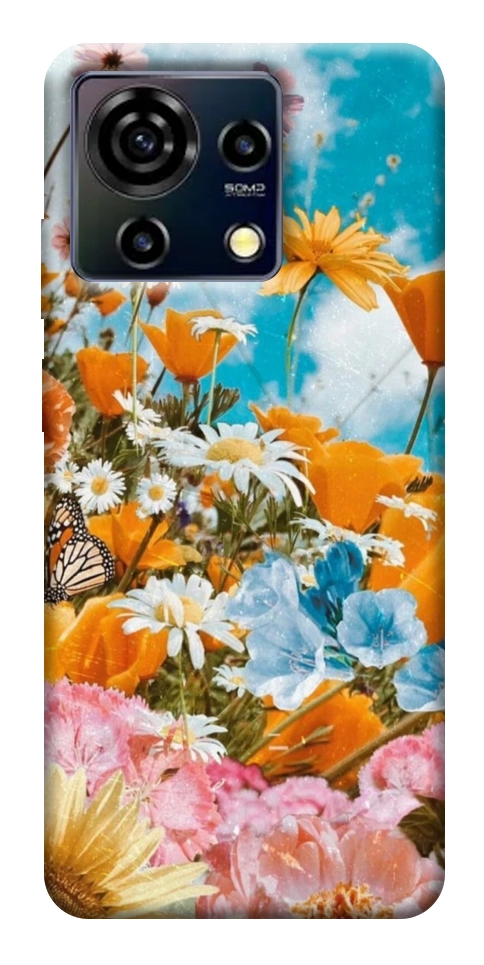 Чехол Летние цветы для ZTE Blade V50 Vita