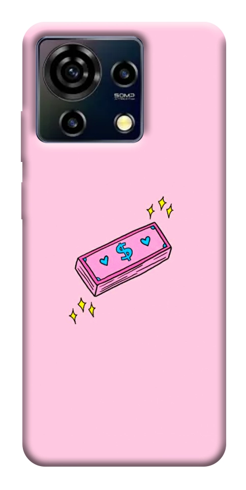 Чехол Simple pink money для ZTE Blade V50 Vita