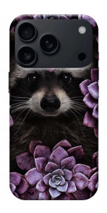 Чехол Енот в цветах для iPhone 18 Pro