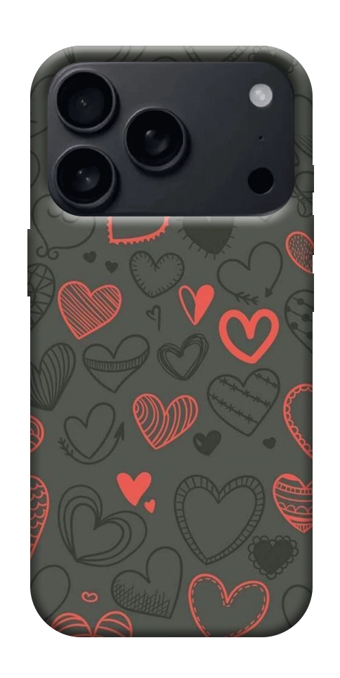 Чехол Милые сердца для iPhone 18 Pro