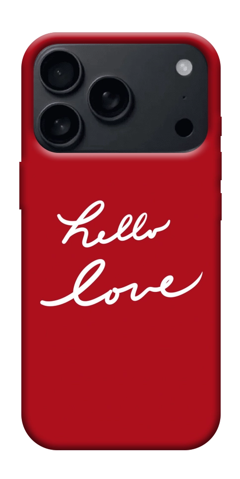 Чехол Hello love для iPhone 18 Pro