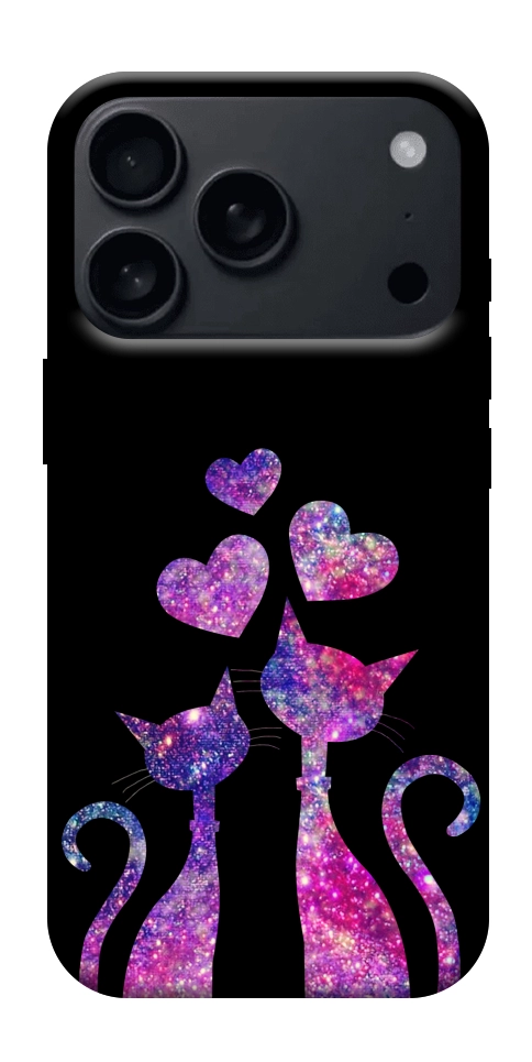 Чехол Космические коты для iPhone 18 Pro
