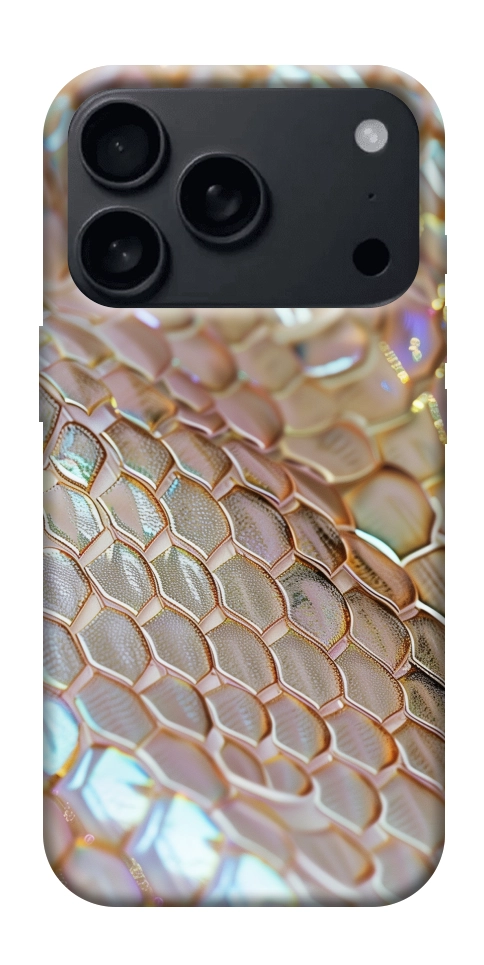 Чехол Gold snake skin для iPhone 18 Pro