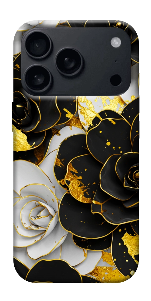 Чехол Flower black-white для iPhone 18 Pro