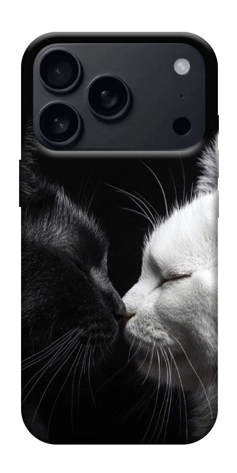 Чехол Black and white cats для iPhone 18 Pro