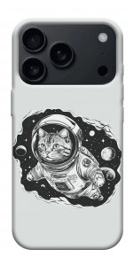 Чехол Кот космонавт для iPhone 18 Pro
