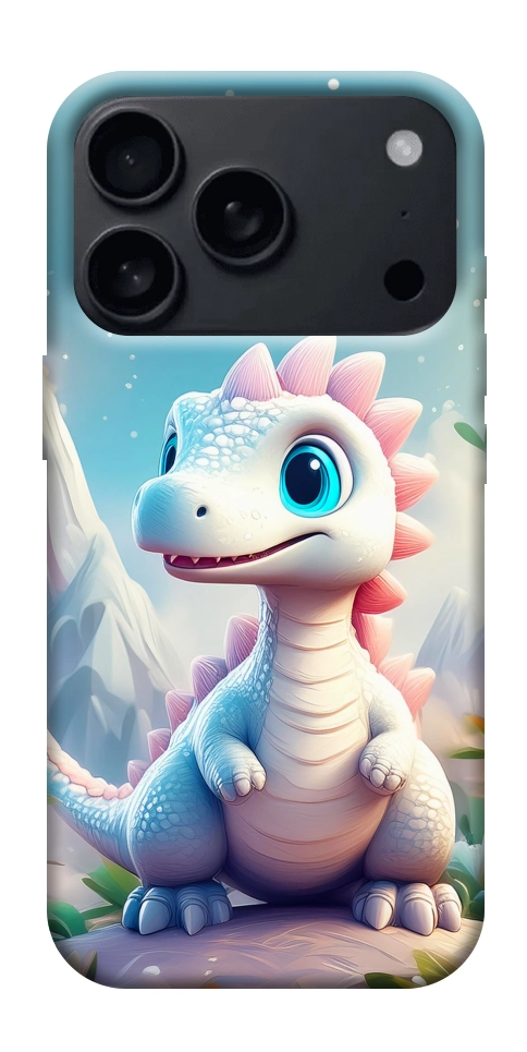 Чехол Белый дракоша для iPhone 18 Pro