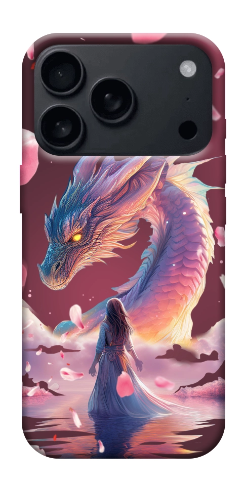 Чохол Girl and dragon для iPhone 18 Pro