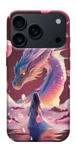 Чехол Girl and dragon для iPhone 18 Pro