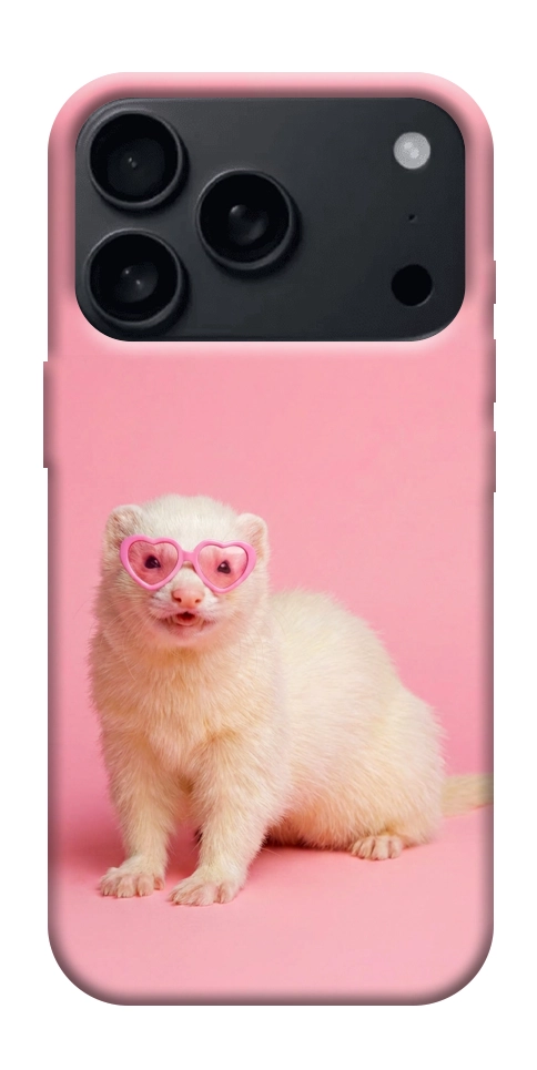 Чехол Белый хорёк для iPhone 18 Pro