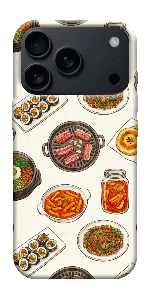 Чехол Korean food для iPhone 18 Pro