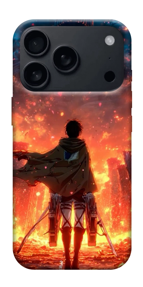 Чехол Attack on titan eren для iPhone 18 Pro