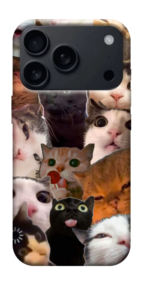 Чехол Сats сollage для iPhone 18 Pro