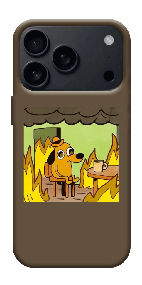 Чехол Dog in the fire для iPhone 18 Pro