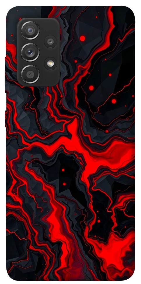 Чехол Black red marble для Galaxy A72 5G