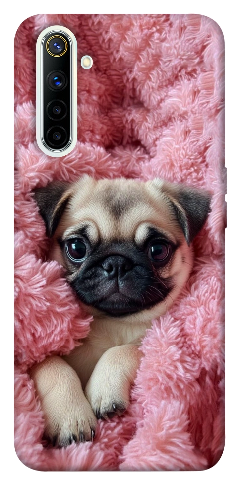Чехол Мопс в нежностях для Realme 6