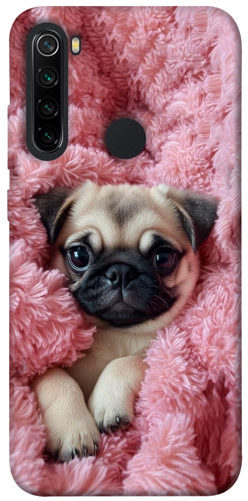 Чохол Мопс у ніжностях для Xiaomi Redmi Note 8