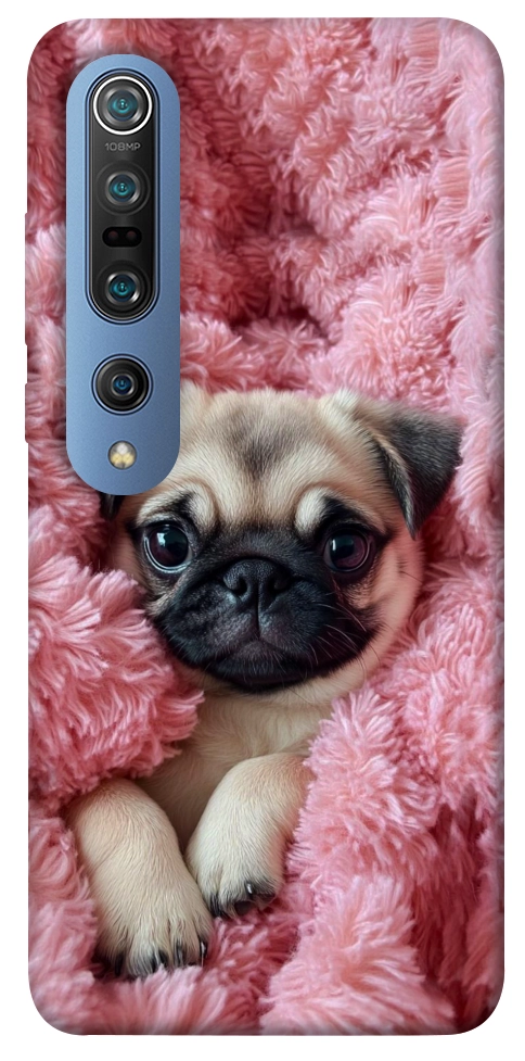 Чехол Мопс в нежностях для Xiaomi Mi 10