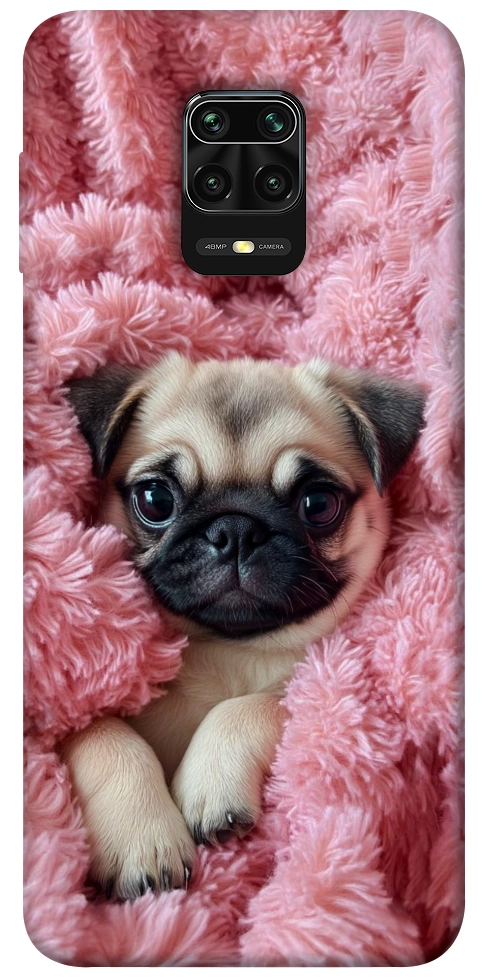Чохол Мопс у ніжностях для Xiaomi Redmi Note 9 Pro