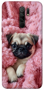 Чехол Мопс в нежностях для Xiaomi Redmi 9
