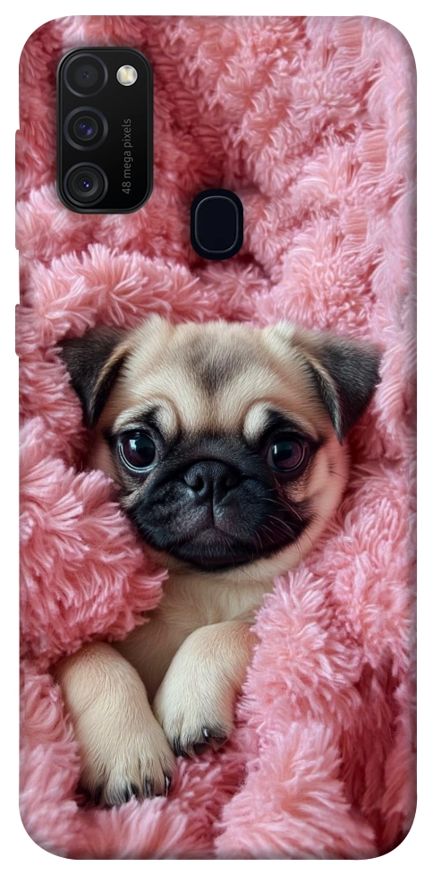 Чохол Мопс у ніжностях для Galaxy M30s