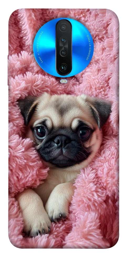 Чехол Мопс в нежностях для Xiaomi Redmi K30