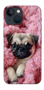 Чехол Мопс в нежностях для iPhone 13 mini