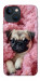 Чехол Мопс в нежностях для iPhone 13 mini