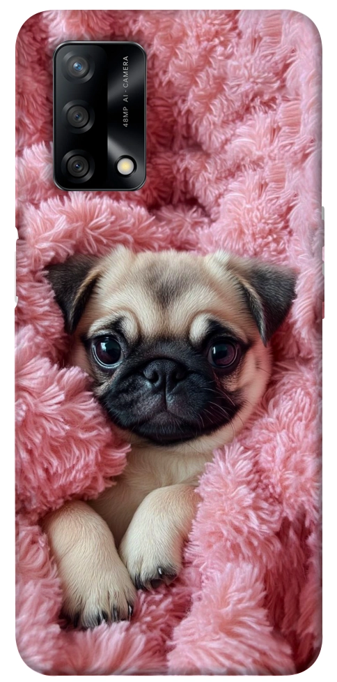 Чохол Мопс у ніжностях для Oppo A74 4G