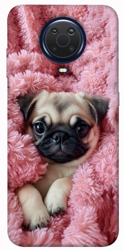 Чехол Мопс в нежностях для Nokia G10