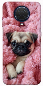 Чехол Мопс в нежностях для Nokia G10