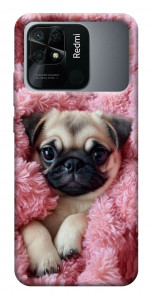 Чехол Мопс в нежностях для Xiaomi Redmi 10C