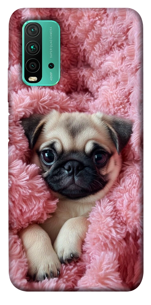 Чохол Мопс у ніжностях для Xiaomi Redmi Note 9 4G